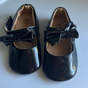 Black Bow Kids Shoes